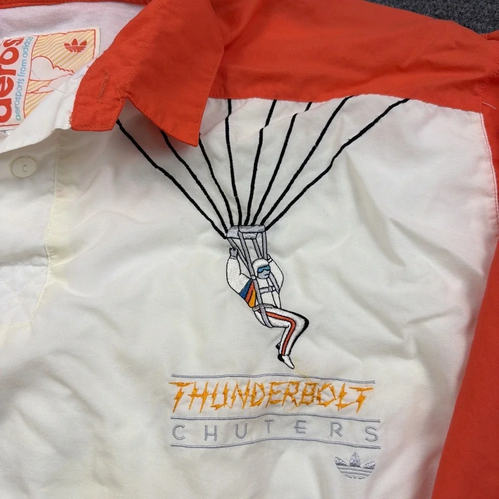 adidas Aerosports Thunderbolt Chuters vintage 80s windbreaker jacket RARE large‎